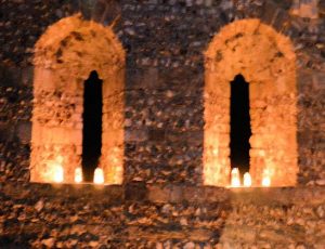 Lewes Priory Ruins By Candlelight